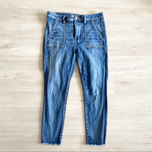 next frayed hem jeans